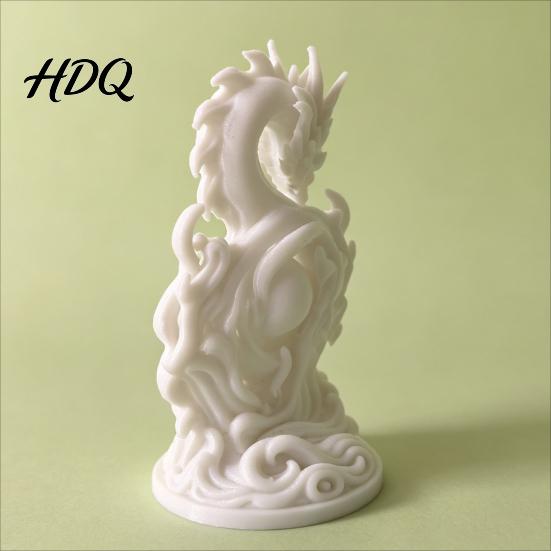 Уникальный Декор Офисного Стола Статуэтка Китайского Дракона Компактная 3D Печатная Фигурка Статуэтка с Мелкими Деталями Резьба Дизайн Креативное Украшение для Помещения