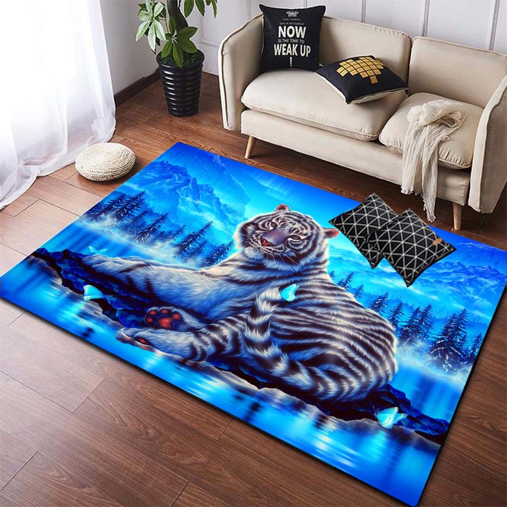 Ковры с принтом тигра, коврики с животными, напольные коврики, коврики и ковер для дома, гостиной, современный прямоугольный ковер