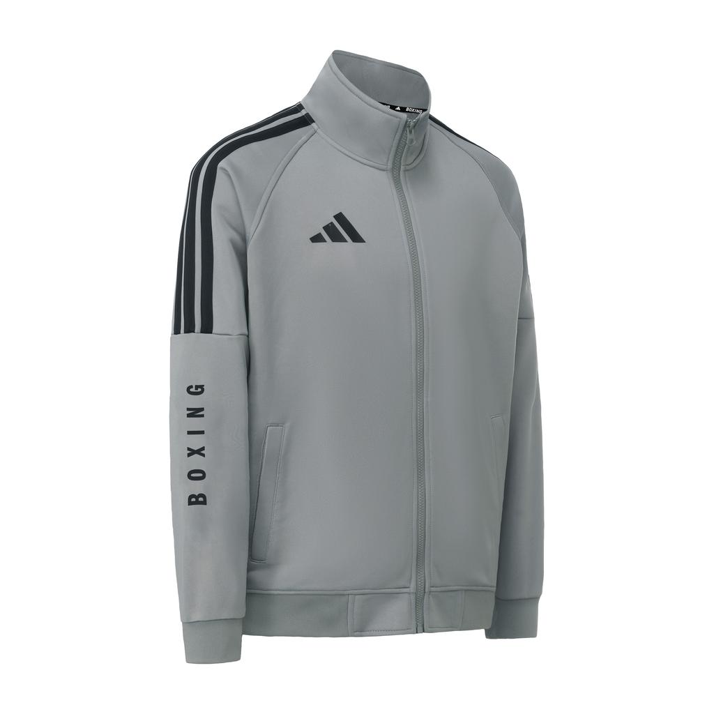 Adidas Спортивный костюм-двойка Boxing 3-Stripes Classic Retro с прямыми штанами, куртка и штаны, унисекс, серый, TR30JR1BX-GYB+TR30PR1BX-GYB