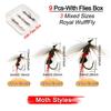 9 шт./кор. Buzzer Ant/Royal WulffFly 2 разных стиля, приманка для ловли форели, искусственные насекомые, приманки
