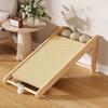 L-shaped Cat Scratching Post Wooden Cat Scratcher Mat Funny Cat Grinding Claw Toys  Pet Cat