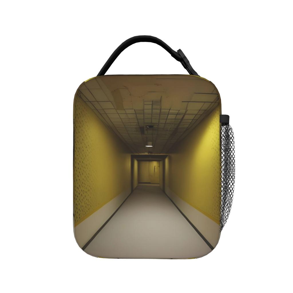The Backrooms - Liminal Space - Doors and Yellow Wallpaper Insulated Lunch Bags Leakproof Reusable Cooler Bag Lunch Box Tote