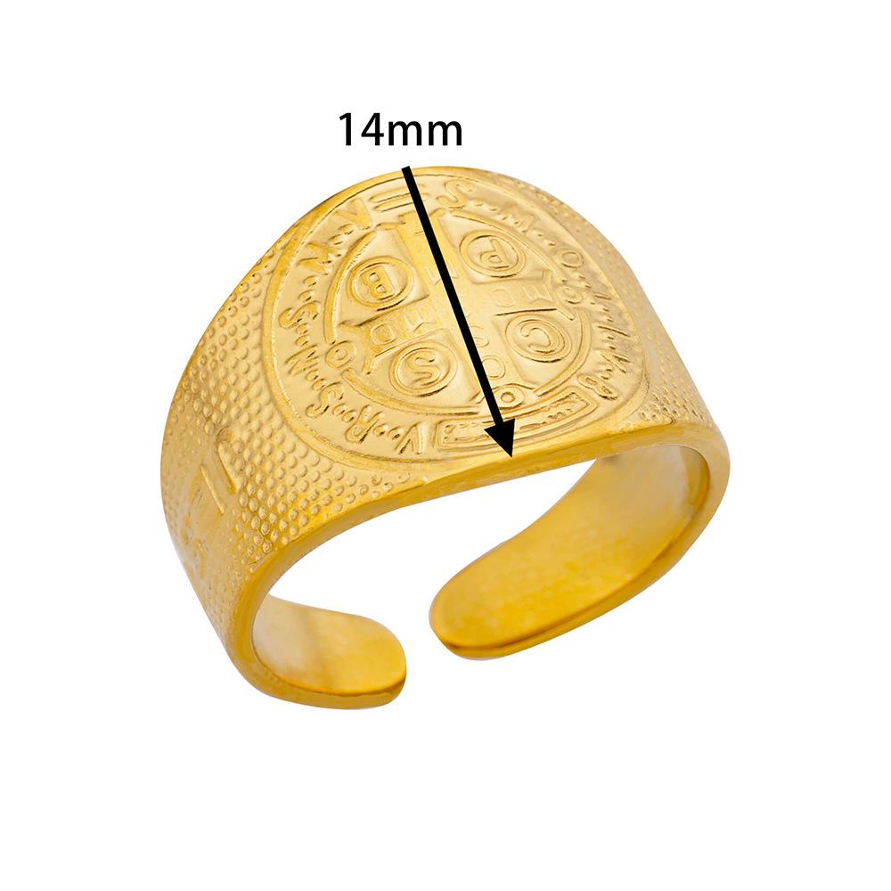 Stainless Steel Heart Geometric Hydraulic Ring for Women