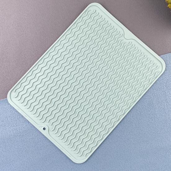 Silicone Drain Mat Anti-slip Base Food Grade Easy To Clean Cookware Drying Tray Air Circulation Drain Mat