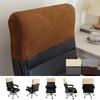 Velvet Chair Back Cover Solid Color Executive Chair Half Cover  for Gaming Chair Office