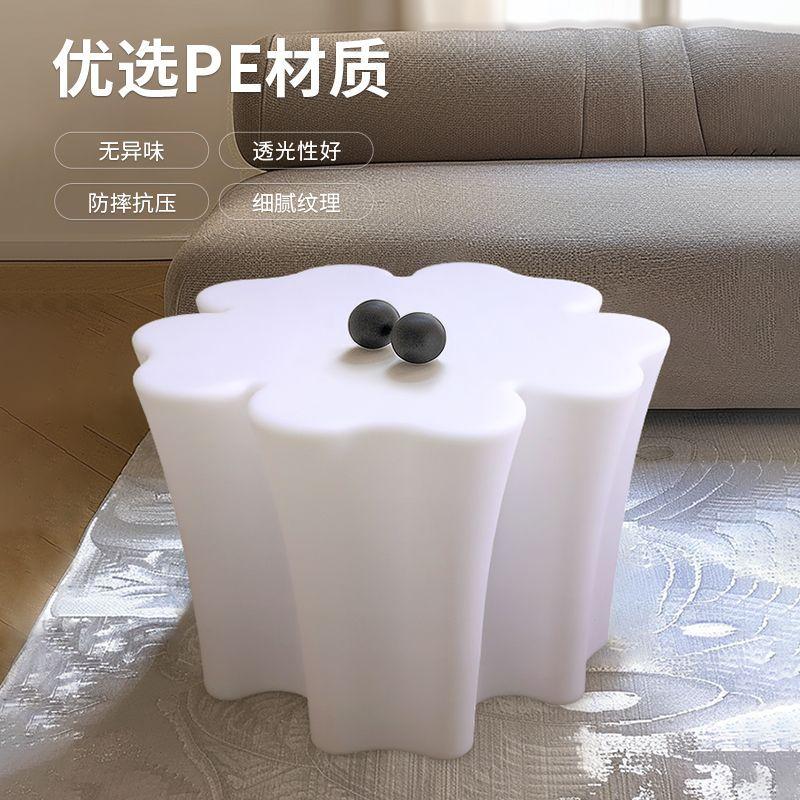 Tree-Stump Shaped Garde Table , 70*68*46cm, PE Plastic Garden Decorative Table, Waterproof Round Table
