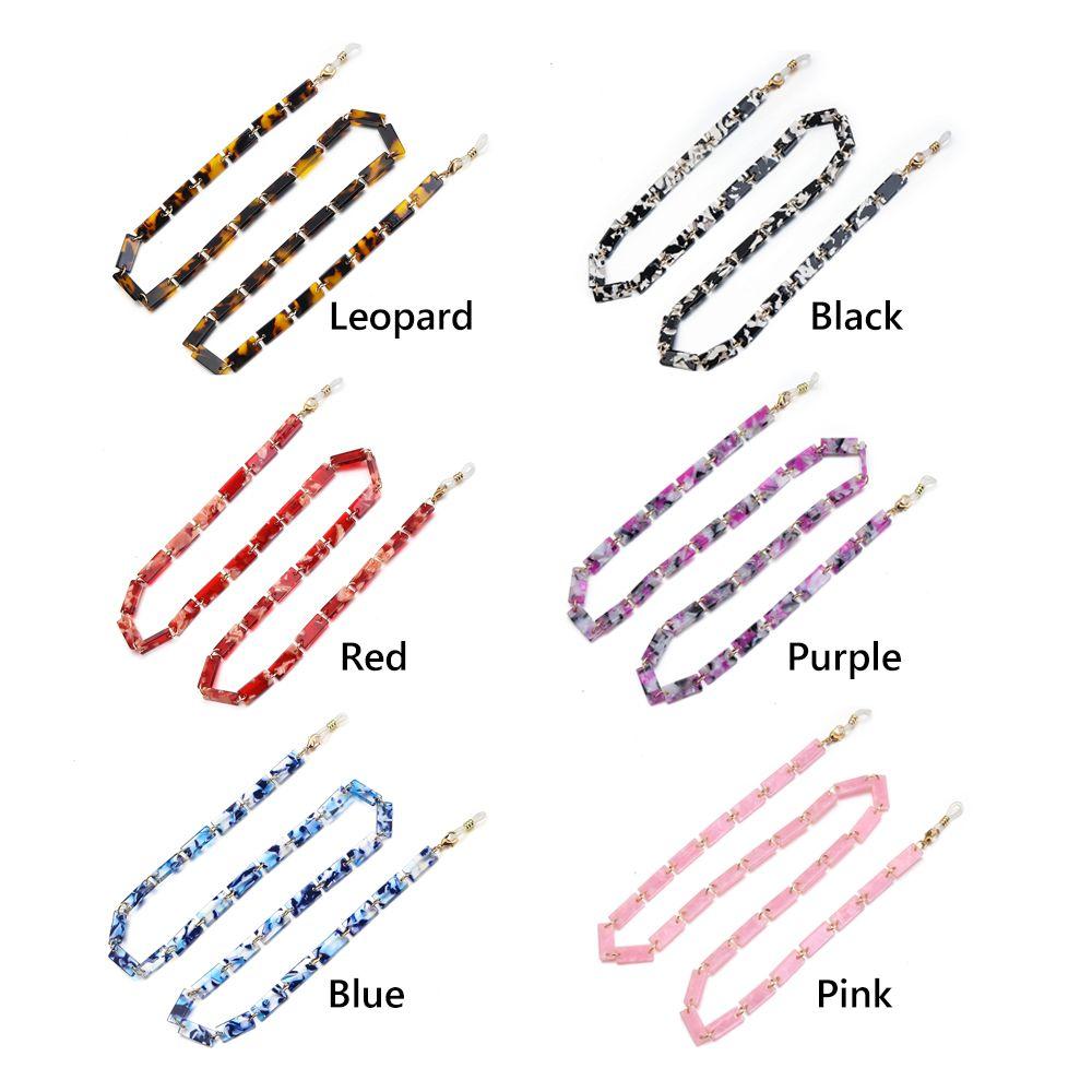 Acrylic Mask Chain Glasses Lanyard Around Neck Tortoise Mask Holder Sunglasses Chains for Women