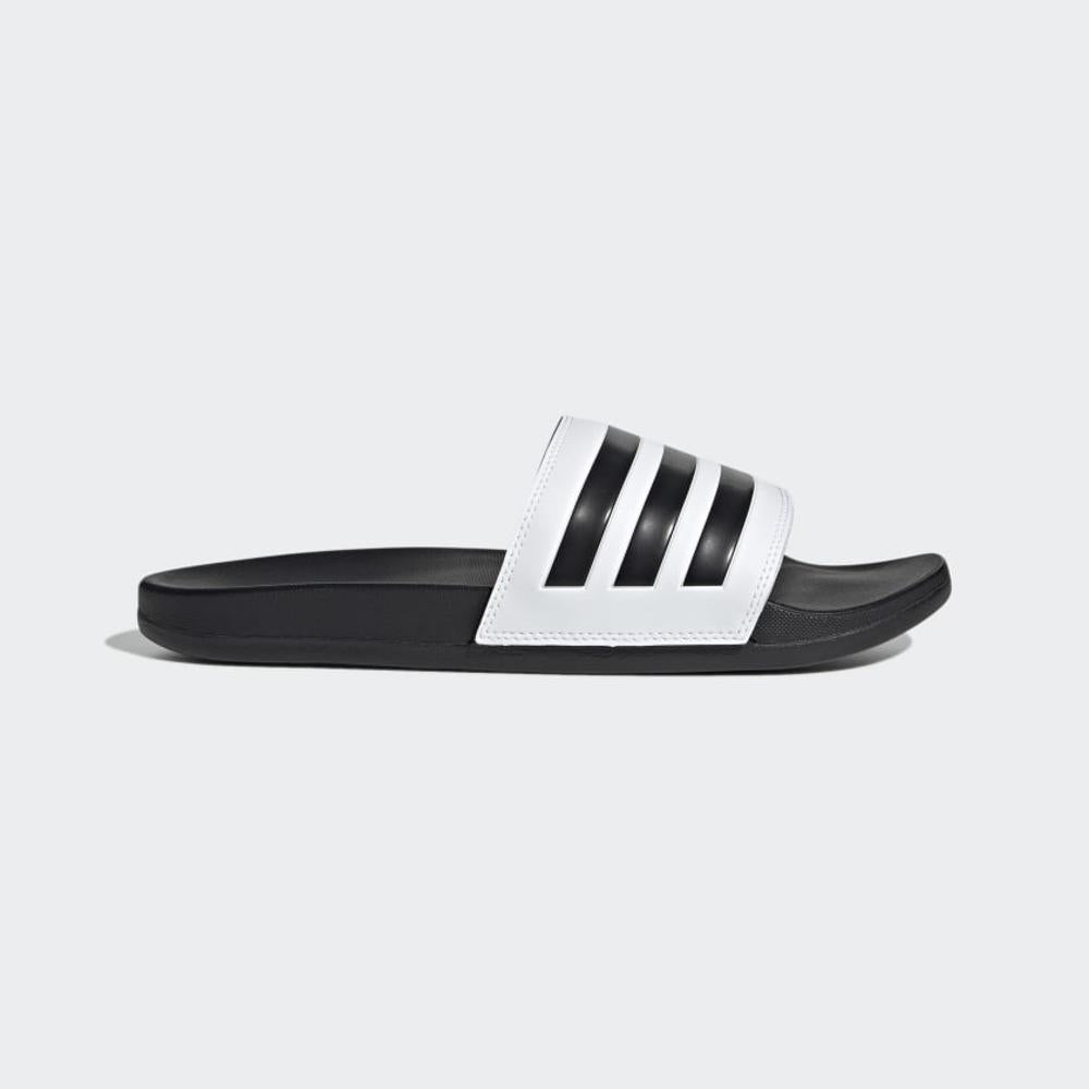 Adidas adilette comfort slippers contoured footbed White/Black