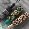 OLYCAT новый роскошный зонт для женщин, летний УФ-зонтик, ветрозащитный прочный плоский складной автоматический зонт, бесплатная доставка