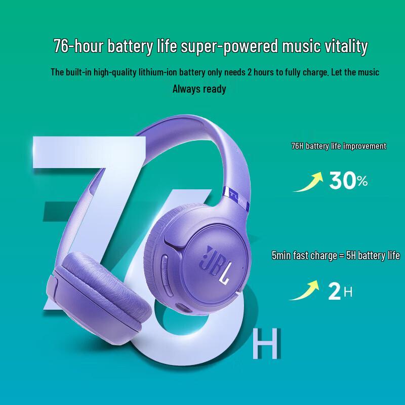 JBL TUNE 530BT Wireless On-Ear Headphones