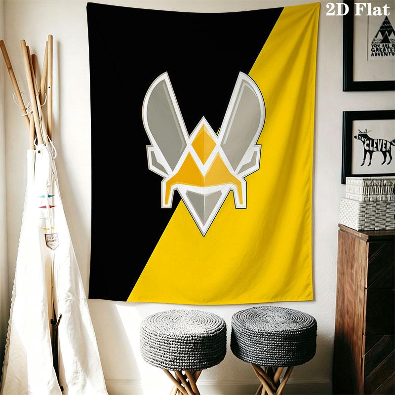 Настенное панно Team Vitality, тканевое одеяло с принтом, декоративные гобелены для спальни, гостиной, домашнего декора