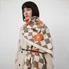 Imitation Cashmere Double-Sided Scarf Women'S Winter Versatile Dual-Purpose Shawl Thickened Warm Plaid Scarf