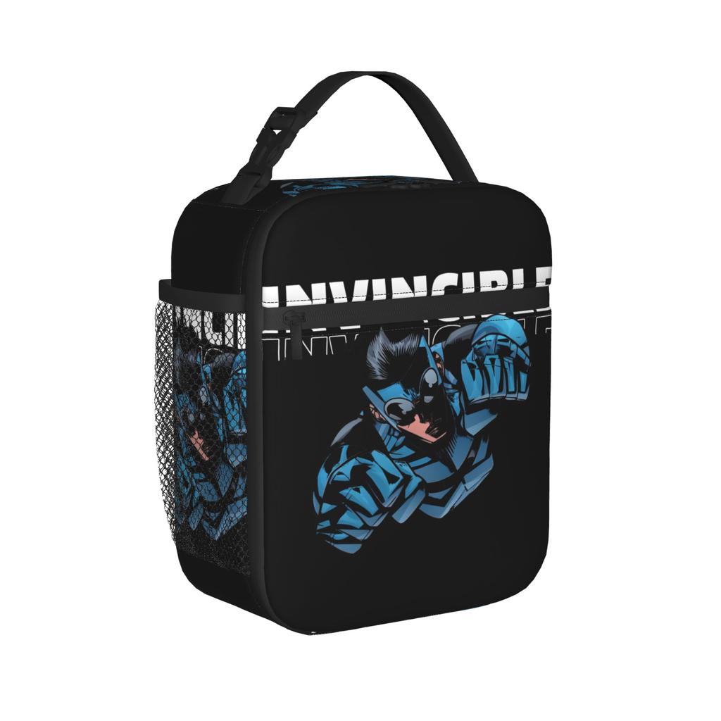 Invincible Cartoon Comic Thermal Insulated Lunch Bag for Office Portable Food Container Bags Cooler Thermal Lunch Box