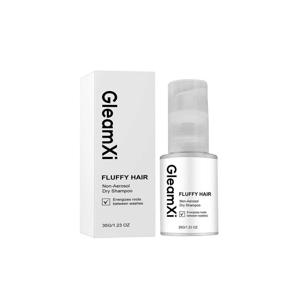 GleamXi Dry Shampoo Spray Lightweight Smooth Gentle Ingredients Daily Convenient Care for Dry Rough Hair Ends Oil Control Volumizing