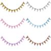 3m 12 Flag Gold Pink Paper Board Garland Banner For Baby Shower Birthday Party Decoration Kids Room Decoration Garland Bunting