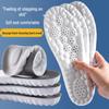 4D Cloud Tech PU Massage Arch Support Insoles - Men's High Elastic, Shock Absorbing, Deodorizing Sports Shoe Pads