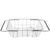 Kitchen Draining Rack Retractable Stainless Steel Multipurpose Sink Draining Basket for Fruit