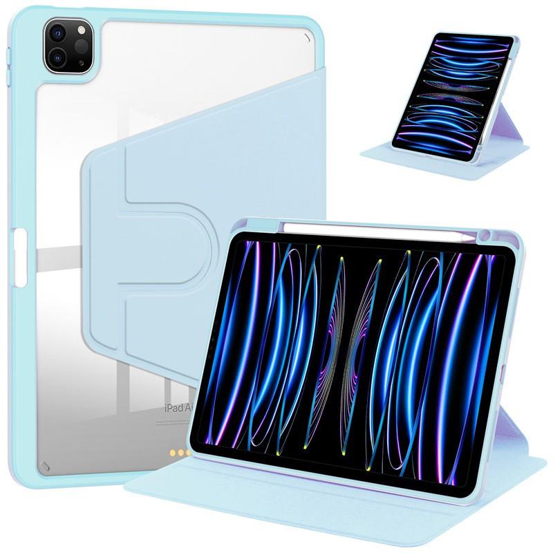 360 Rotating Case IPad Pro 11 13 Inch Full Clear Back Cover With Pencil Holder Shockproof Leather