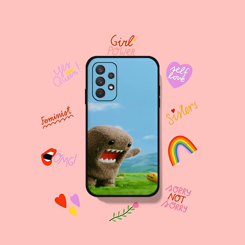 Милый чехол для телефона D-Domo Kun для Samsung Galaxy S25 S24 S23 S22 S21 FE Plus Ultra A13 A20 A32 A70 Черный чехол