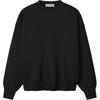Fear of God Essentials Классическая толстовка с круглым вырезом Signature Винтажный черный Унисекс Низ 192AS262042F