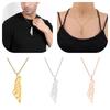 Stainless Steel Modern Pendant Necklace Palestine Israel Design Women Men