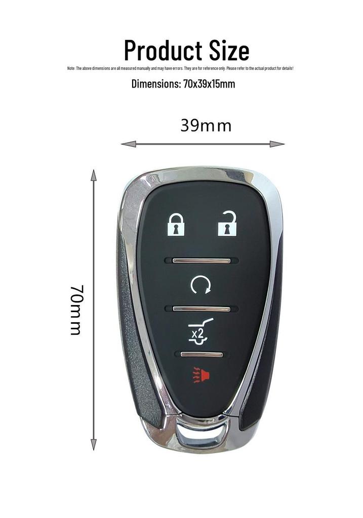 Совместим с 2, 3, 4, 5-кнопочным 315/433 МГц пультом Chevrolet HYQ4AA/EA