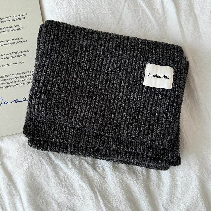 New Red Retro Plaid Christmas Scarf Women's Winter Atmosphere Green Thickened Warm Couple Scarf