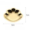 Shell Shape Metal Trays High Quality Stainless Steel Plating Decorative Plates 9*7cm Small Jewelry Trays