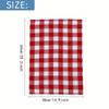 6pcs/set Grid Cotton Tea Towels Soft Breathable Kitchen Dishcloths Quick Dry Polyester Blend Household Supplies Towel Set