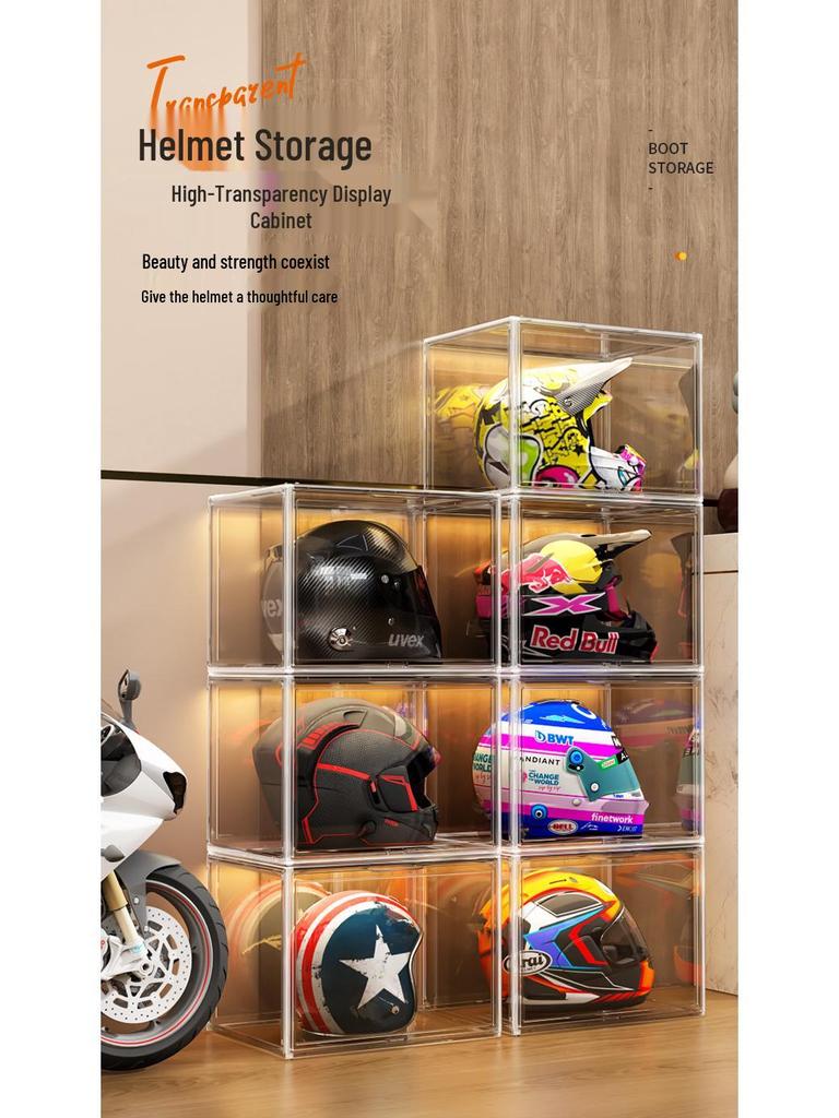 Motorcycle Helmet Storage Display Rack