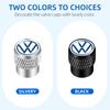 4PCS 3D Aluminum Alloy Car Wheel Tire Valve Air Stem Caps Dust Covers For Volkswagen Touran Golf VW Passat Polo Bora Altea
