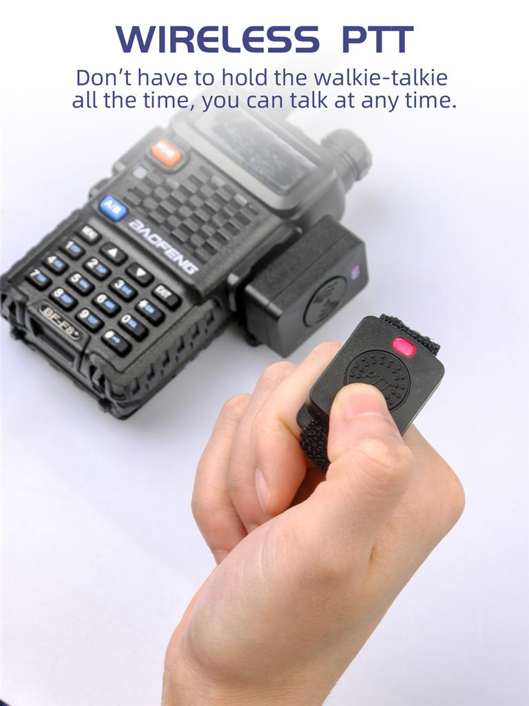 Headset PTT Wireless Bluetooth Earphone for Baofeng Kenwood TYT PUXING Radio