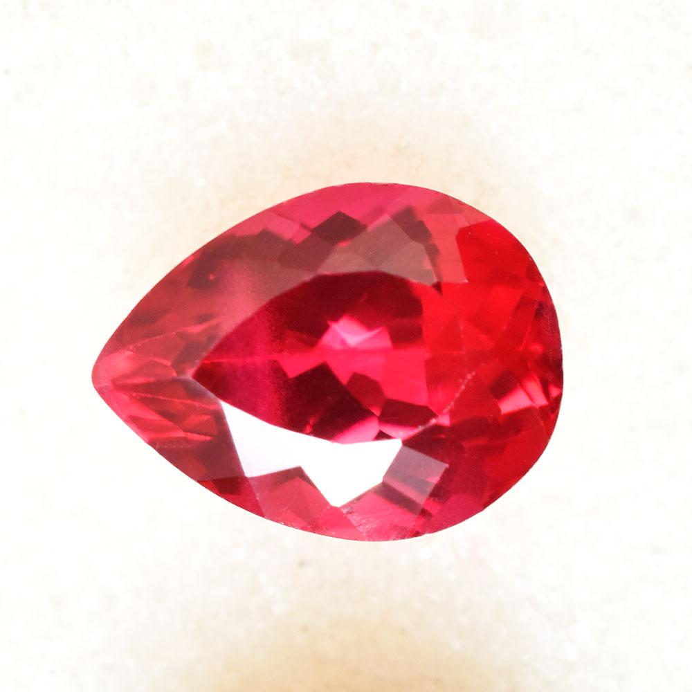 RARE Natural Red Ruby 6 Ct Pear Shape Loose Gemstone For Wedding