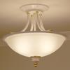 American Retro Semi-Flush Mount Chandelier for Modern Living Spaces - Bedroom, Dining Room, Balcony, Hallway, and Foyer Lighting.