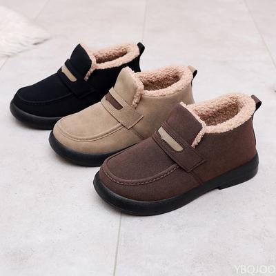 Модные Новые Плюшевые Удобные Супер Теплые Противоскользящая Мягкая Подошва Пряжка Ремня Женская Обувь Зимние Женские Снежные Ботинки