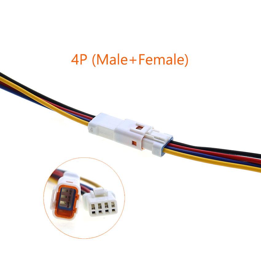 YuXi JST JWPF Automobile Car Waterproof Connector 2/3/4/6/8Pin Male Female Harness Plug Socket With 20cm Wire