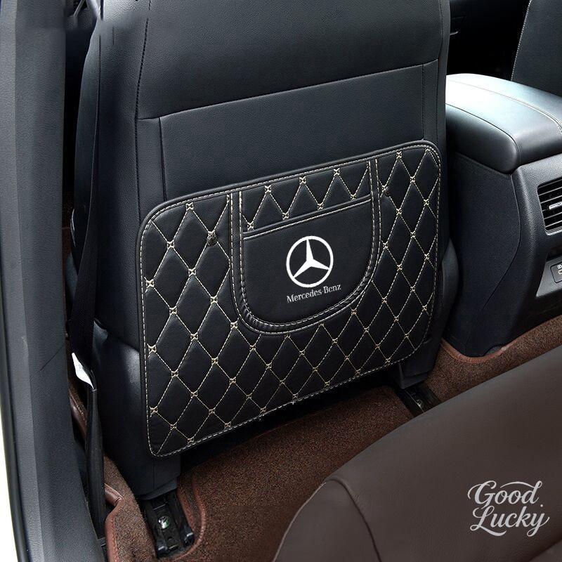 YDC4 Car Seat Back Storage protective Anti Kick Pad Scratch Mat For Mercedes Benz glb220 e300l gla200gle450glc300l CLA CLK GLK A B CE