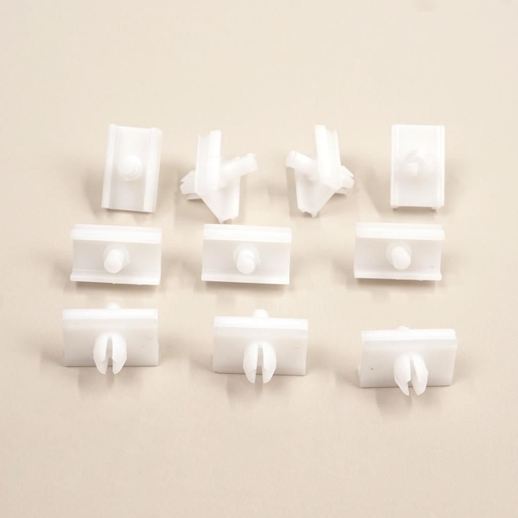 ECF5076 10 Pieces Door Body Trim Moulding Clamp Clips for BMW 5 Series E34 Alpina B10 1987-1995 4/5 Door 51131946258