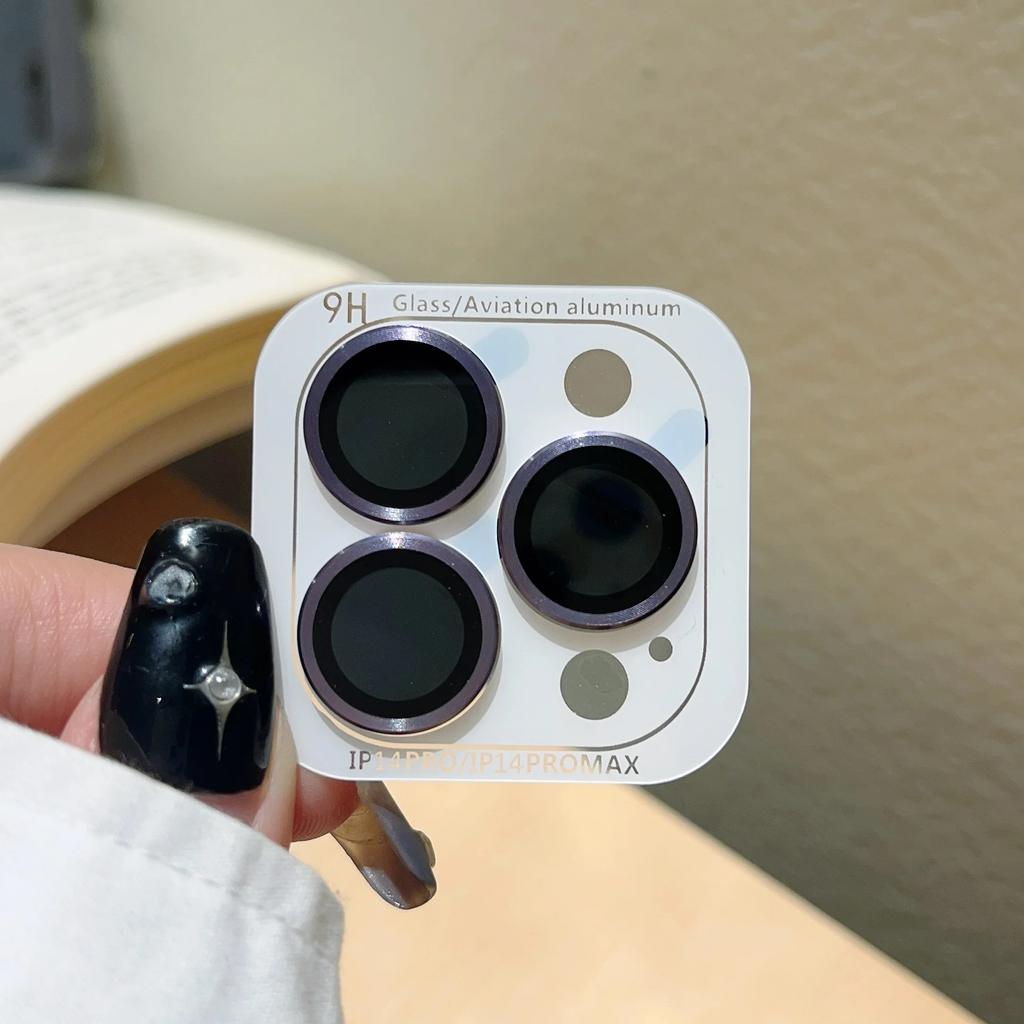 Полная защита объектива камеры для iPhone 14 Plus 11 15 Pro Max 12 Mini, закаленное стекло, металлическая защитная пленка для объектива, задняя крышка