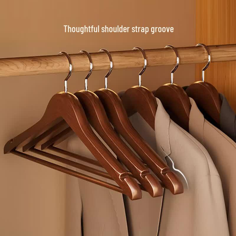 Solid Wood Anti-Slip Clothes Hangers