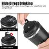 Smart Coffee Tumbler 380ml 510ml Stainless Steel Intelligent Temperature Display Travel Mug Thermos Cup with Portable Rope