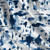 Women's Basic Short Sleeve Tee, Blue & White Tie-Dye, Soft Casual Top for Beach, Daily Wear & Coffee Shop