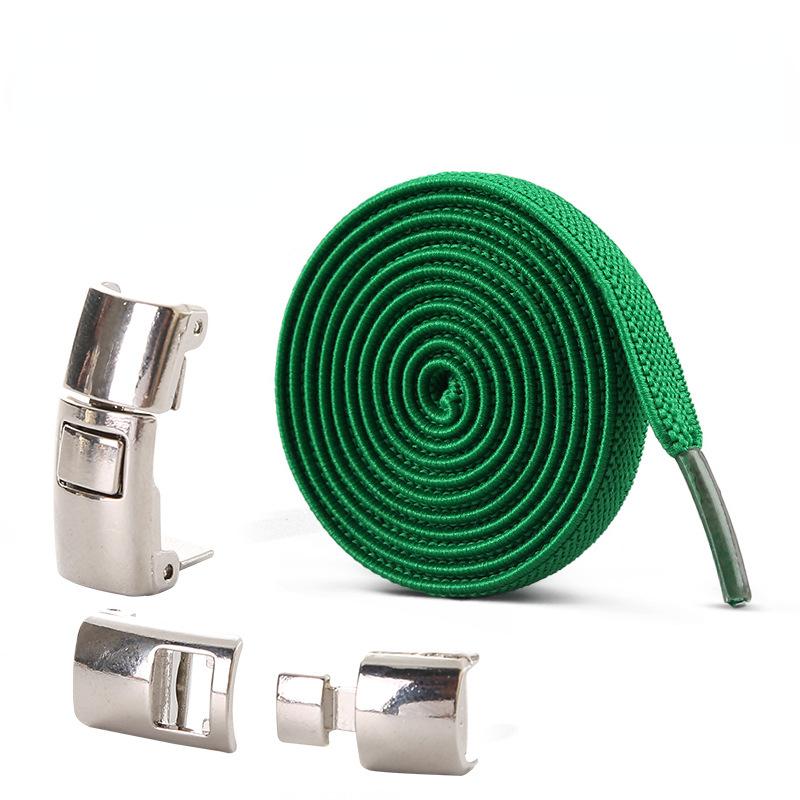 Новые шнурки для обуви без завязок, эластичные шнурки с замком для детей и взрослых, быстрые ленивые шнурки с металлическим замком, шнурки для обуви