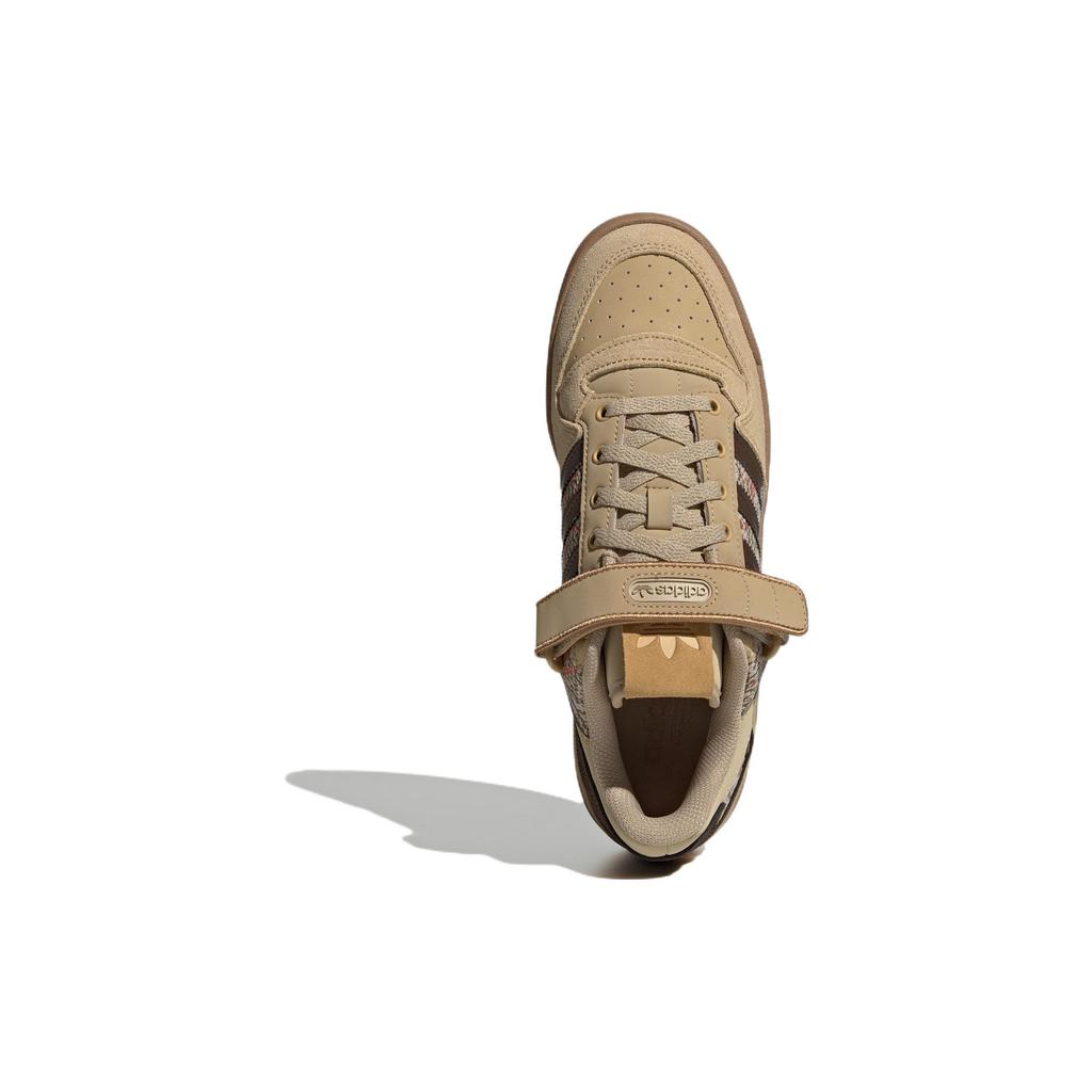 adidas Forum Низкие бежевые картонные кроссовки унисекс Коричневые HQ4605