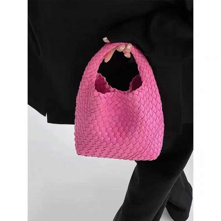 2022 Women's Woven Basket Tote Handbag - Fashionable Shoulder Bag
