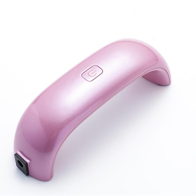 Мини-сушилка для ногтей 9 Вт, 9 цветов, портативная Qcuik-dry для всех гелей, инструменты для дизайна ногтей, домашнее использование, УФ-светодиодные лампы