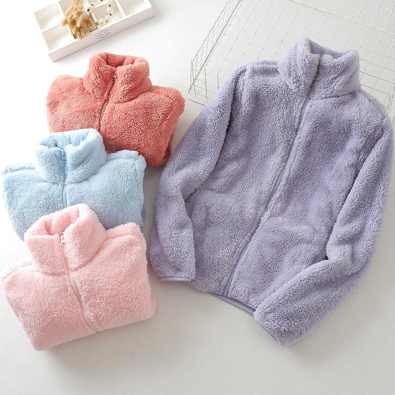 Куртка из кораллового флиса женская флисовая двусторонняя флисовая мужская осенне-зимняя утолщенная теплая уличная флисовая куртка-свитер