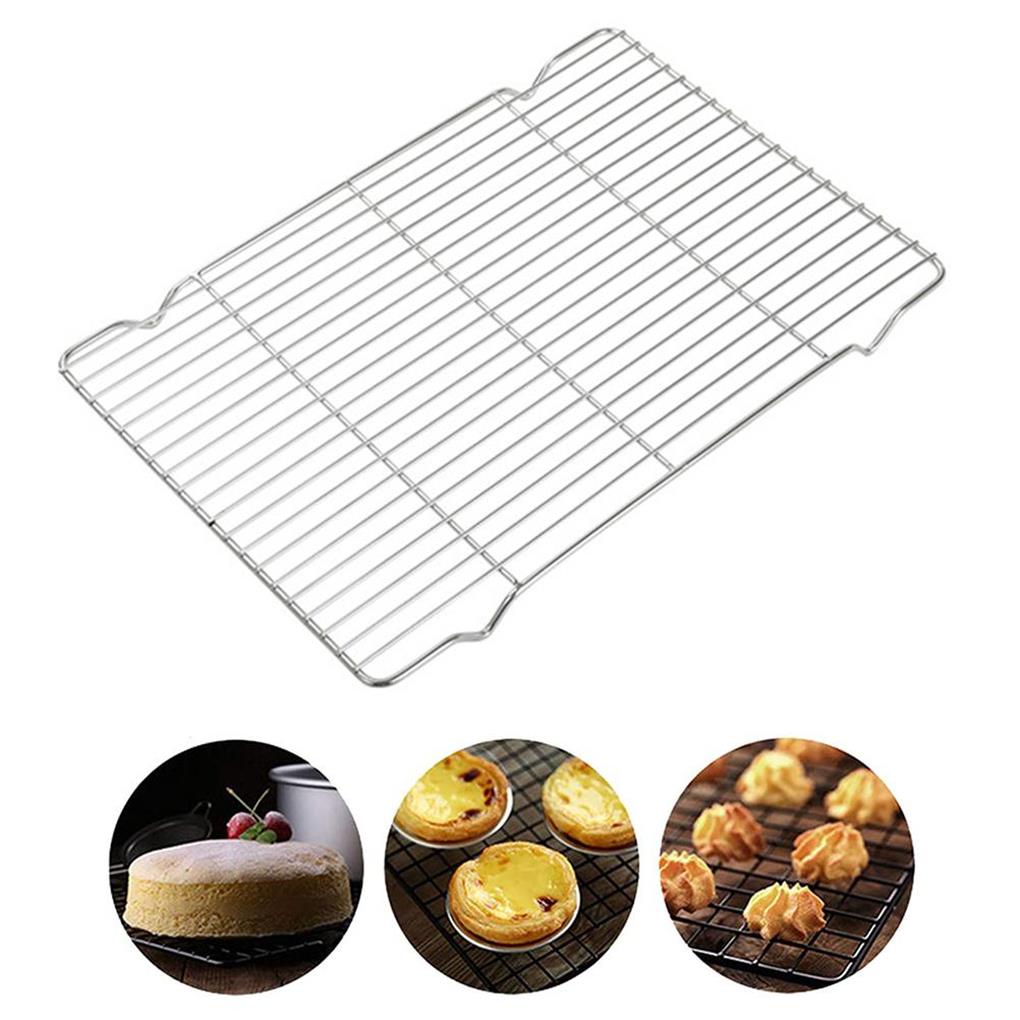 Сетка для барбекю, Охлаждающая решетка, Инструмент для выпечки, Нержавеющая сталь, Защита от ржавчины, Удобство, Кухонный гаджет, Моющийся, Долговечный