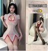 Erotic lingerie sexy female nurse suit hot mesh see-through seduction cut-out small breasts uniform set