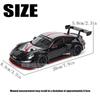 AABKO1 Bburago 1:24 black Porsche 911 GT3 R racing edition die casting alloy car model Art Deco Toy tool gift factory authorization